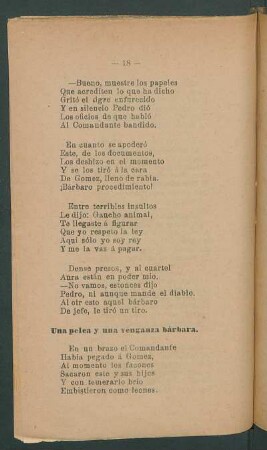 Una pelea y una venganza bárbara