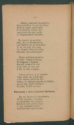 Una pelea y una venganza bárbara