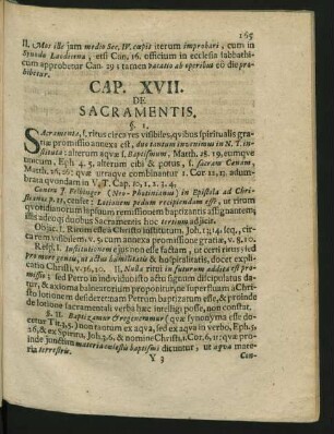 Cap. XVII. De Sacramentis