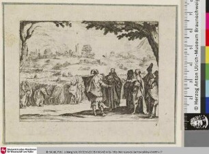 [Jesus bei den Pharisäern; Il s'entretient avec les Pharisiens, tandis que ses disciples marchent à travers les blés et en cueillent les épis]