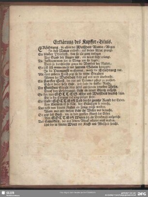 Erklärung des Kupffer Tituls