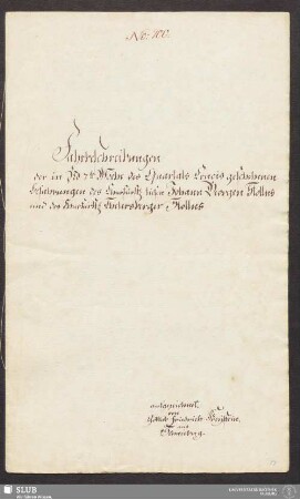 Fahrbeschreibungen der in No 7te Woche des Quartals Crucis geschehenen Befahrungen des Churfürstl. tiefen Johann Georgen Stollns und des Churfürstl. Thelersberger Stollns - 17.6608 4.