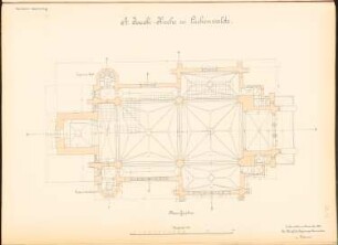 St. Jacobikirche, Luckenwalde: Grundriss oberes Geschoss 1:100