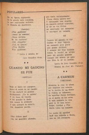 Cuando mi gaucho se fue : (Estilo)