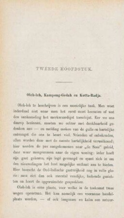 Tweede hoofdstuk. Oleh-leh, Kampong-Gedah en Kotta-Radja