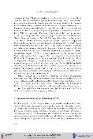 7. Epigraphische Datenbank Heidelberg (EDH)