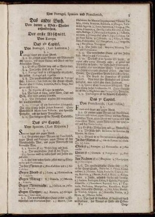 Das andre Buch. Von denen 4 Welt-Theilen insonderheit.