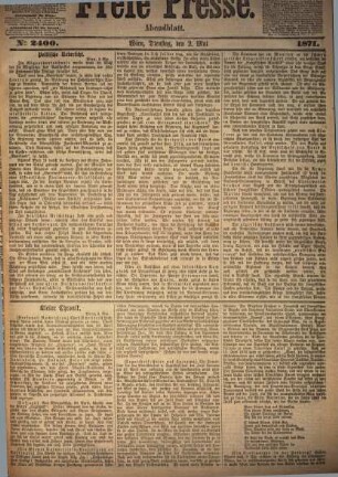 Neue freie Presse. Abendblatt, 1871,5