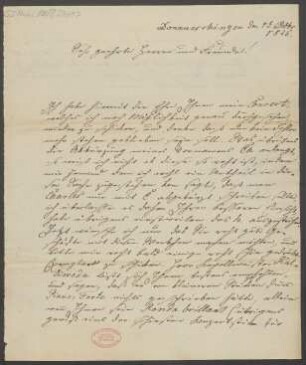 Brief an B. Schott's Söhne : 01.12.1826