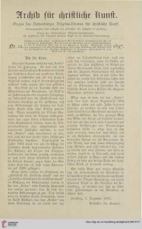 An die Leser