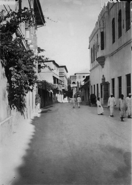 European road in Zanzibar.