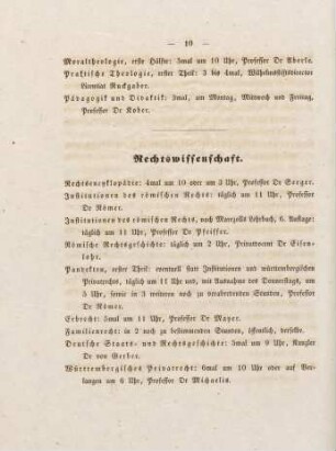 10-11, Rechtswissenschaft