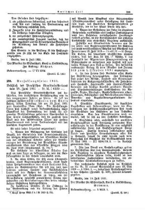 Verfassungsfeier 1931 : [Amtlicher Teil]
