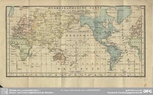 Hydrographische Carte der ganzen Welt