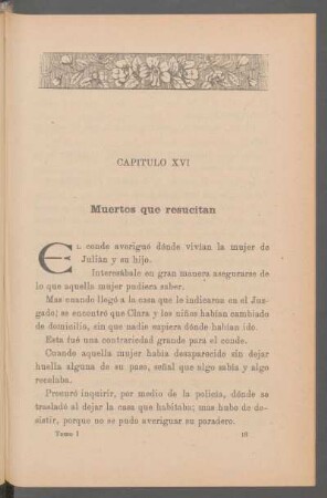Capítulo XVI - Muertos que resucitan