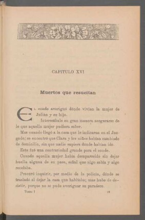 Capítulo XVI - Muertos que resucitan