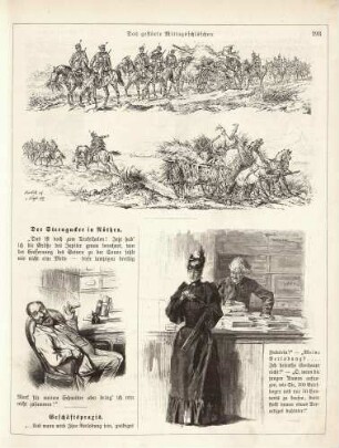 "Das gestörte Mittagsschläfchen" "Der Sterngucker in Nöthen" "Geschäftspraxis"