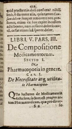 Pars. III. De Compositione Medicamentorum.