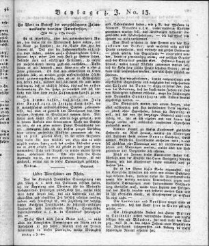 Ein Wort in Betreff der vorgeschlagenen Zusammenkünfte deutscher Naturforscher.