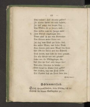 Schlummerlied.