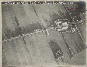 Grashof an der Straße Schleißheim - Dachau (mit Einzeichnungen) (900 m)