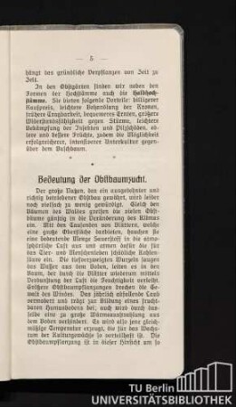 Bedeutung der Obstbaumzucht.
