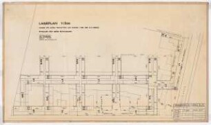 Reichsluftfahrtministerium, Berlin: Lageplan 1:500 (Büroflächen)