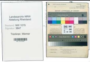 Entnazifizierung Werner Trenkner , geb. 30.04.1902 (Musikdirektor)