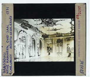 Potsdam, Sanssouci Neue Kammern : Innenansicht, Ovid-Saal