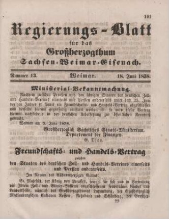 Nr. 13 : 18. Juni 1858