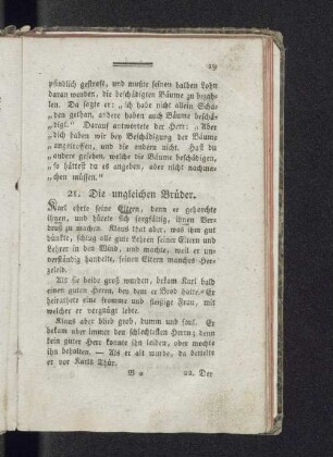21. Die ungleichen Brüder.
