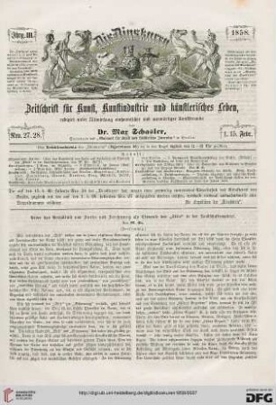 Nr. 27-28 (1. – 15 Februar 1858)