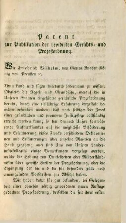 Patent zur Publikation ...