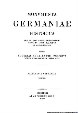 Monumenta Germaniae Historica. 2, Dioecesis Salisburgensis