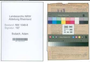 Entnazifizierung Adam Bubach , geb. 06.11.1901 (Ingenieur)