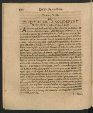 Caput VIII. De Iis Quae Christo Acciderunt In Pontificis Palatio.