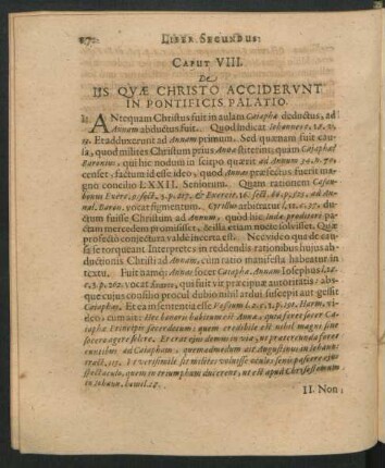 Caput VIII. De Iis Quae Christo Acciderunt In Pontificis Palatio.