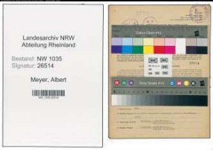 Entnazifizierung Albert Meyer , geb. 12.07.1896 (Maurerpolier)