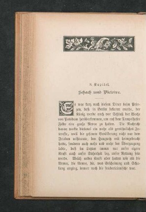 8. Kapitel. Schach und Victoire.