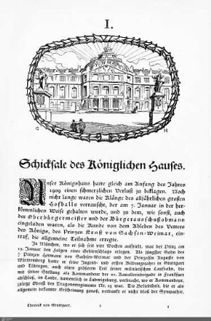 Schicksale des Königlichen Hauses.