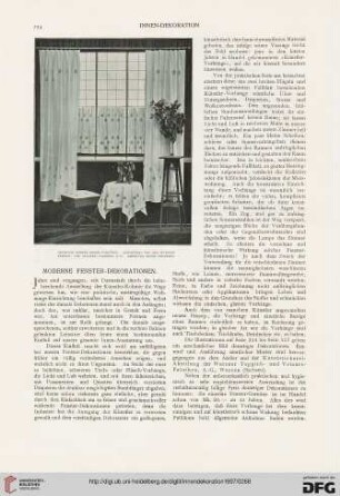 Moderne Fenster-Dekorationen
