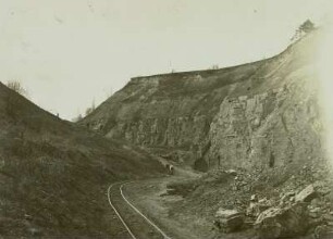 Kalksteinbruch : Ostrau - Trebanitz Kr. Döbeln, Münchhof, Kalksteinbruch.