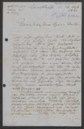 Brief von Hans von Türckheim an Gottlieb August Herrich-Schaeffer