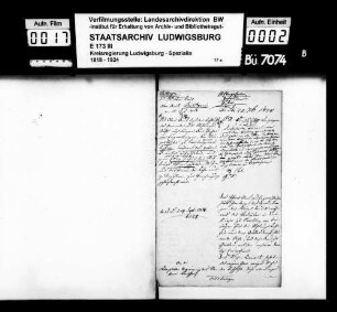 Stiftungssachen: Gefälle, Oberamt Vaihingen