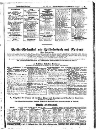 Berlin=Rosenthal mit Wilhelmsruh und Nordend