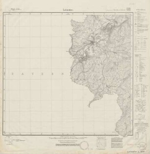 5534 (alte Nr.: 3238, 3290) Lehesten, Meßtischblatt (4cm - Karte)