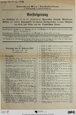 Ölgemälde (Nr. 1-112)
