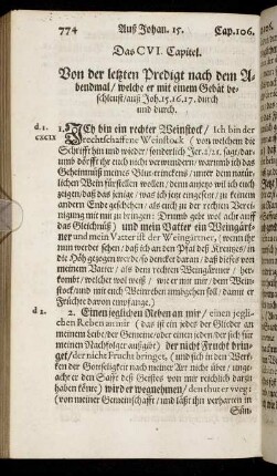 Das CVI. Capitel. - Das CVII. Capitel.