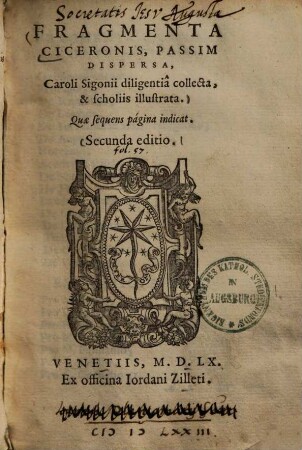 Fragmenta Ciceronis