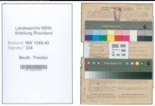 Entnazifizierung Theodor Beuth , geb. 28.02.1909 (Angestellter)